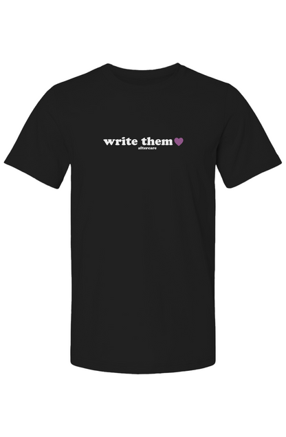 "write them" - affirmations unisex tee
