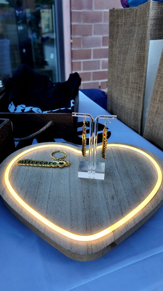 "I love aftercare" metal keychain