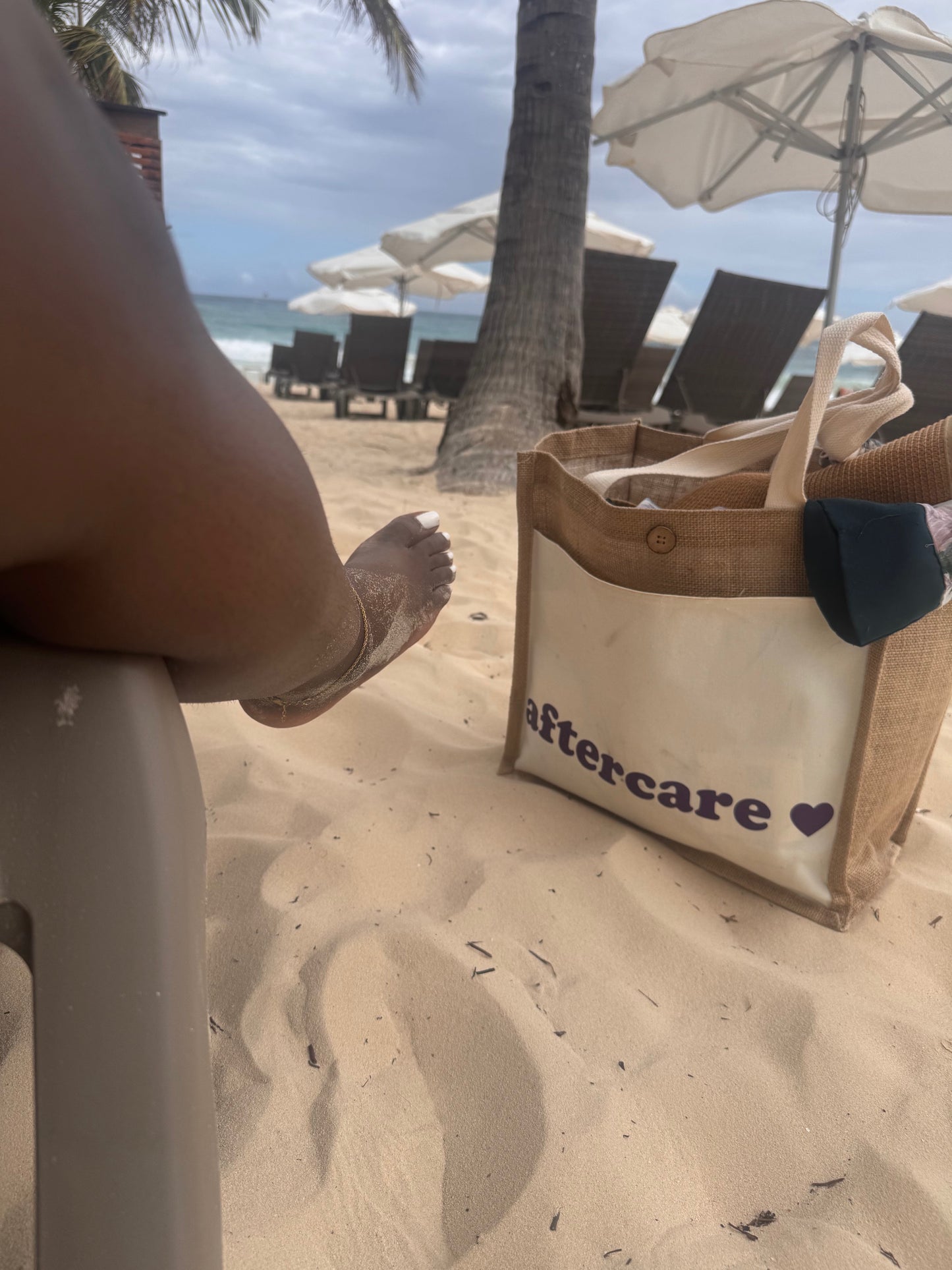 Aftercare Tote Bag - 100% Natural Jute Fibre