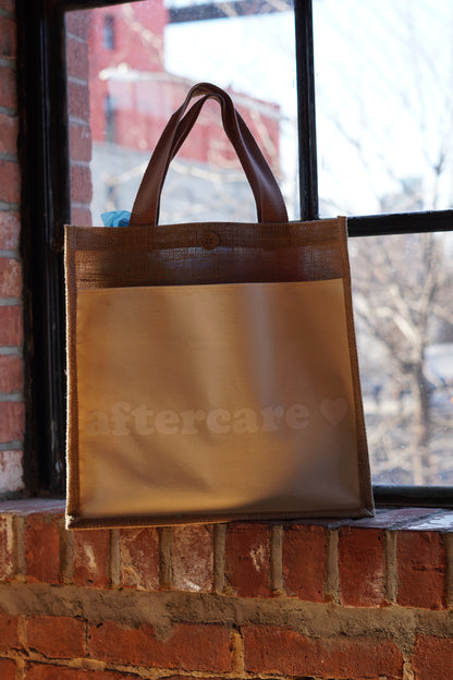 Aftercare Tote Bag - 100% Natural Jute Fibre