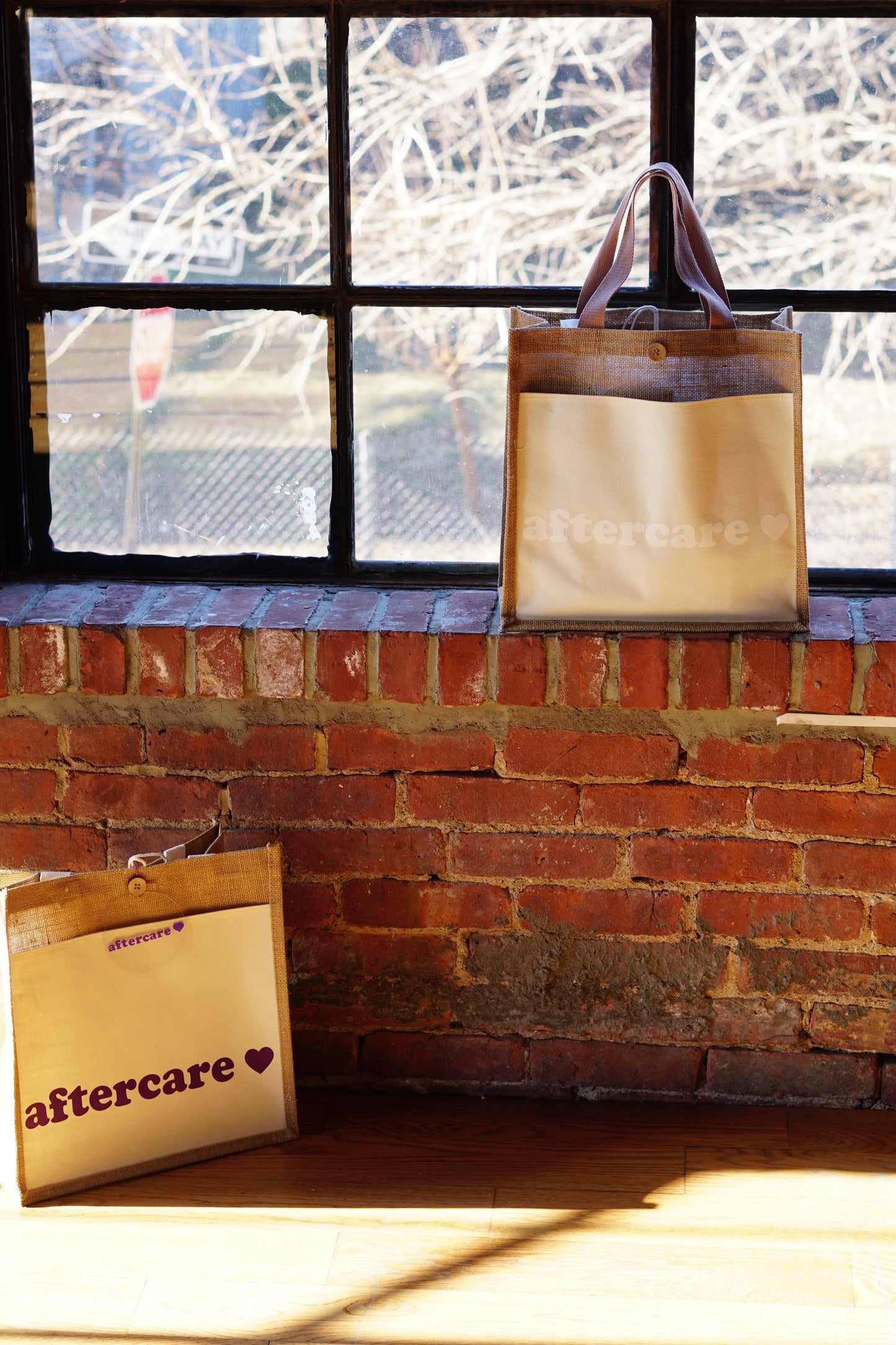 Aftercare Tote Bag - 100% Natural Jute Fibre