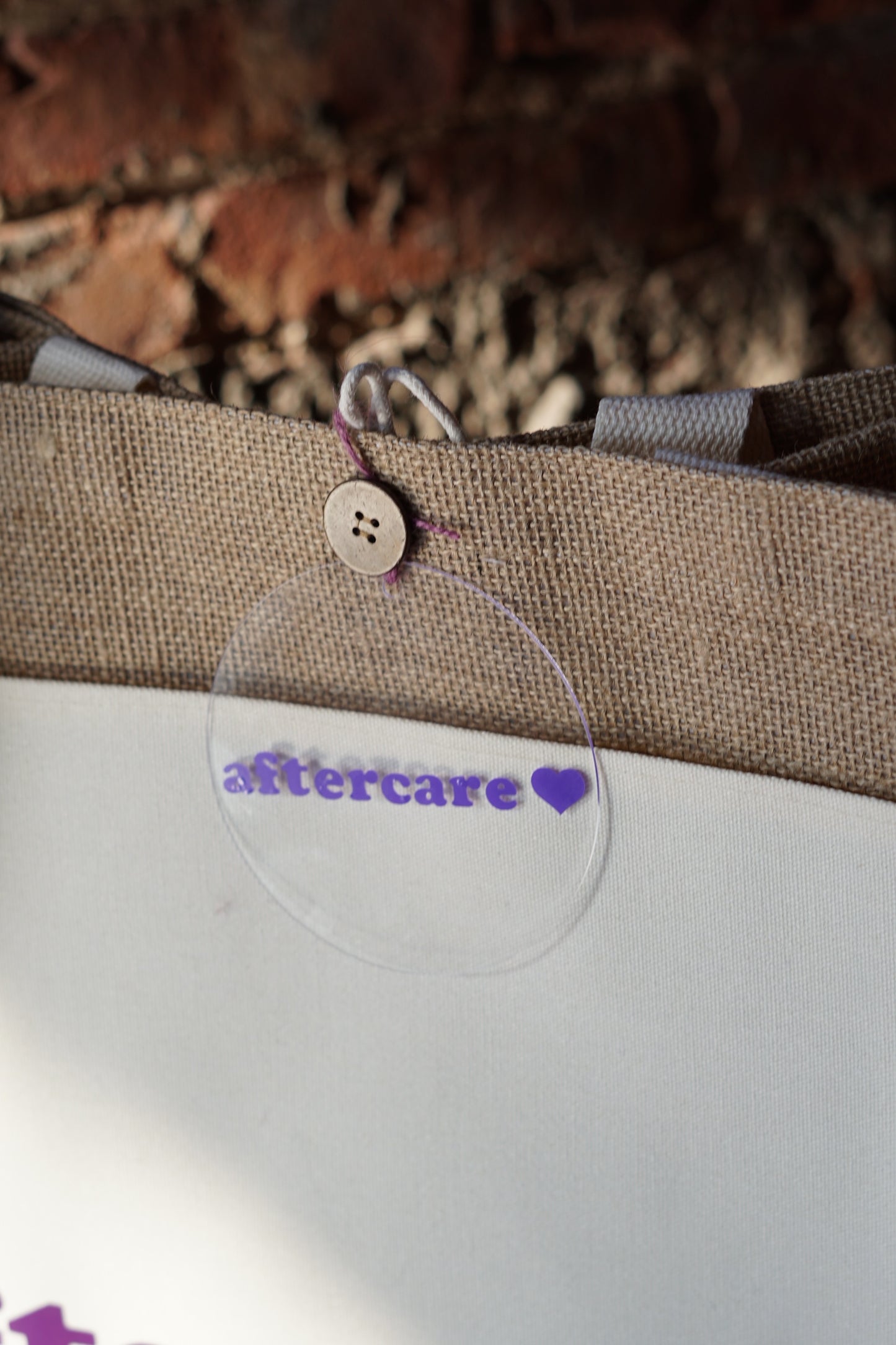 Aftercare Tote Bag - 100% Natural Jute Fibre